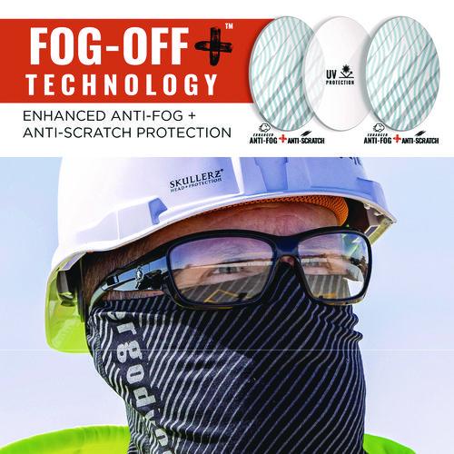 Picture of Skullerz BALDR Anti-Scratch/Anti-Fog Safety Glasses, Matte Black Nylon Impact Frame, Indoor/Outdoor Polycarbonate Lens