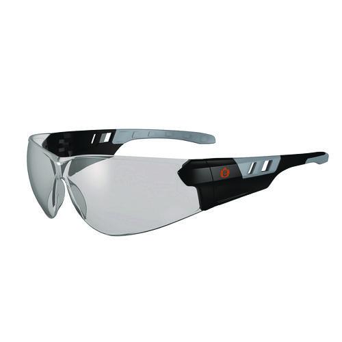 Picture of Skullerz SAGA Anti-Scratch/Anti-Fog Safety Glasses, Matte Black Frameless, Indoor/Outdoor Polycarbonate Lens