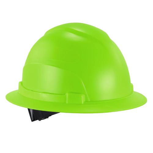 Picture of Skullerz 8969 Class E Lightweight Full Brim Hard Hat, 6-Point Rachet Suspension, Lime