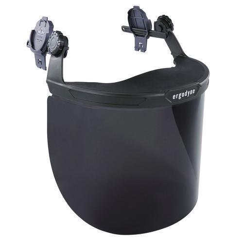 Picture of Skullerz 8995 Anti-Scratch and Anti-Fog Hard Hat Face Shield with Adapter for Full Brim, Smoke Lens
