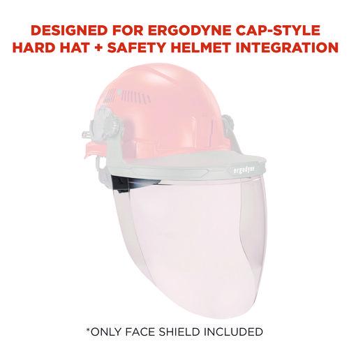 Picture of Skullerz 8997 Anti-Scratch/Anti-Fog Face Shield Replacement, Cap-Style/Safety Helmet, Clear Lens