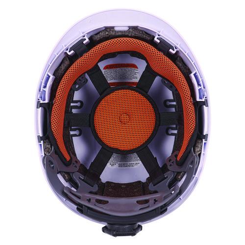 Picture of Skullerz 8977 Class C Safety Helmet with Adjustable Venting, 6-Point Rachet Suspension, White