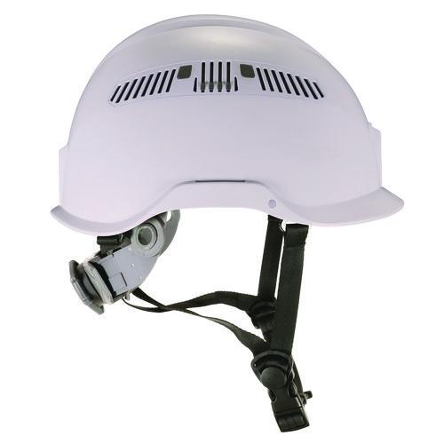 Picture of Skullerz 8977 Class C Safety Helmet with Adjustable Venting, 6-Point Rachet Suspension, White
