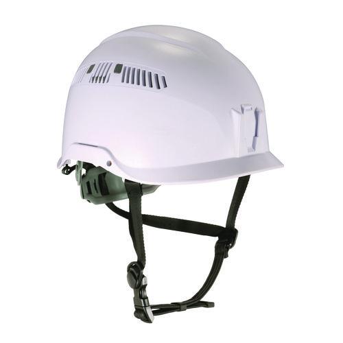 Picture of Skullerz 8977 Class C Safety Helmet with Adjustable Venting, 6-Point Rachet Suspension, White