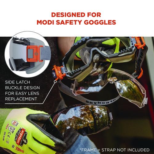 Picture of Skullerz MODI OTG Anti-Scratch and Enhanced Anti-Fog Safety Goggles Replacement Lens, Clear