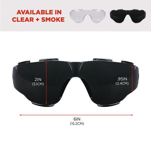 Picture of Skullerz ARKYN Anti-Scratch and Enhanced Anti-Fog Safety Goggles Replacement Lens, Smoke