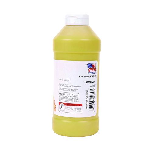 Picture of Washable Fingerpaint, Yellow, 16 oz Bottle