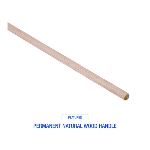 Picture of Handle/Deck Mops, #20 White Cotton Head, 54" Natural Wood Handle