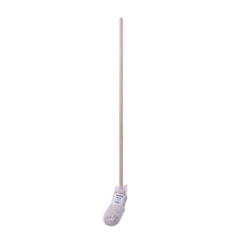 Picture of Handle/Deck Mops, #20 White Cotton Head, 54" Natural Wood Handle