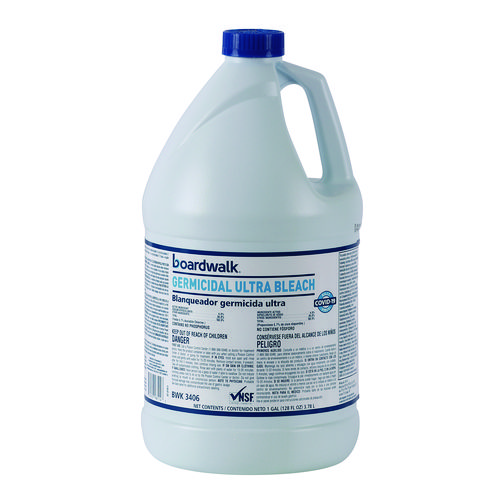 Picture of Germicidal Ultra Bleach, 6% Sodium Hypochlorite, 1 gal Bottle, 6/Carton