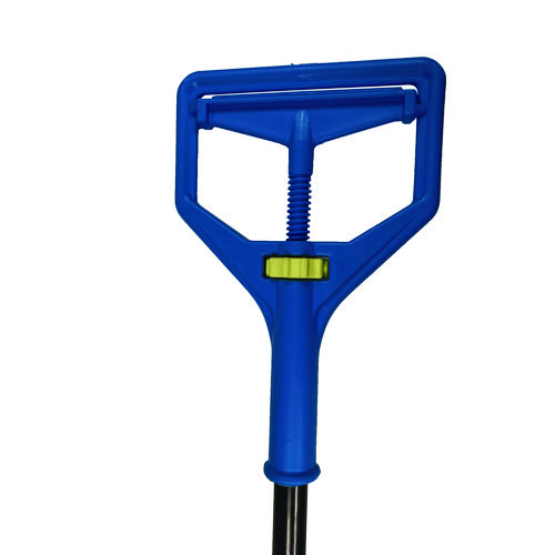 Picture of Janitor Style Screw Clamp Mop Handle, Fiberglass, 64", Blue