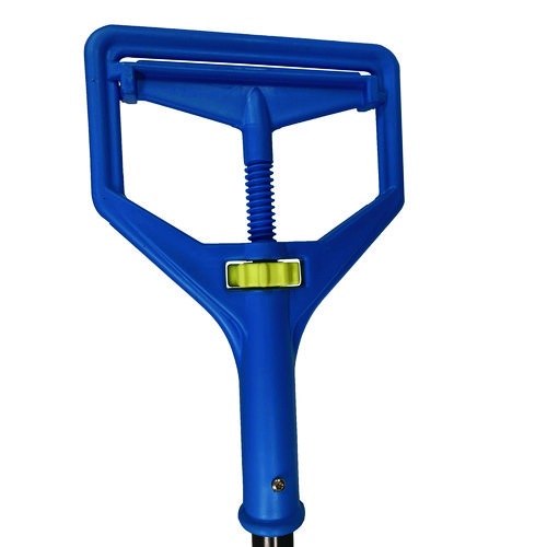 Picture of Janitor Style Screw Clamp Mop Handle, Fiberglass, 64", Blue