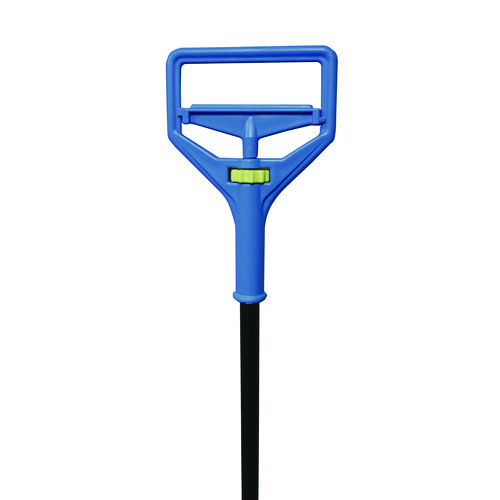 Picture of Janitor Style Screw Clamp Mop Handle, Fiberglass, 64", Blue