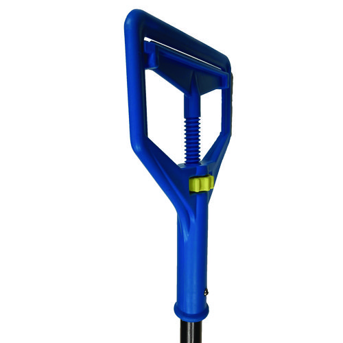 Picture of Janitor Style Screw Clamp Mop Handle, Fiberglass, 64", Blue