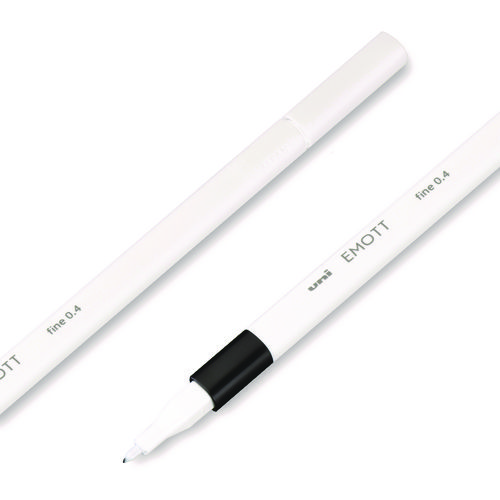 Picture of EMOTT ever fine Porous Point Pen, Stick, Fine 0.4 mm, Assorted Ink Colors, White Barrel, 40/Pack