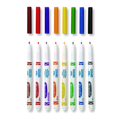 Picture of Ultra-Clean Washable Markers, Fine Bullet Tip, Assorted Colors, 8/Pack