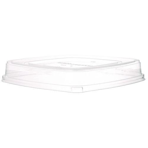 Picture of Lids for Regalia Sugarcane 160 oz Bowls, 12 x 12 x 1.9, Clear, 50/Carton