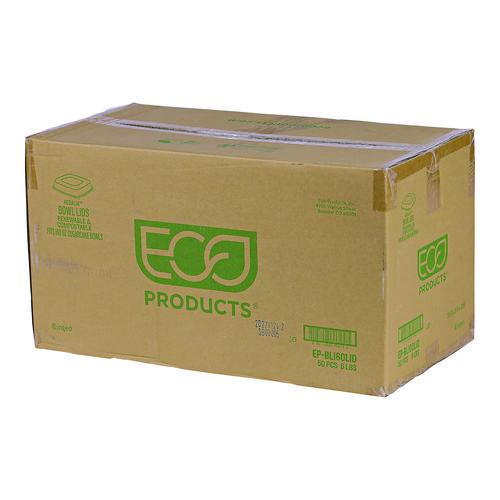 Picture of Lids for Regalia Sugarcane 160 oz Bowls, 12 x 12 x 1.9, Clear, 50/Carton