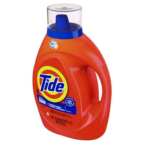 Picture of HE Laundry Detergent, Original Scent, Liquid, 64 Loads, 84 oz Bottle, 4/Carton