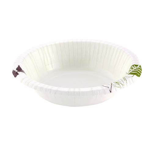 Picture of Pathways with Soak Proof Shield Heavyweight Paper Bowls, WiseSize, 12 oz, Green/Burgundy, 500/Carton
