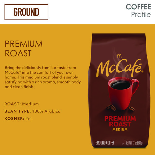 Picture of Ground Coffee, Premium Roast, 12 oz Bag