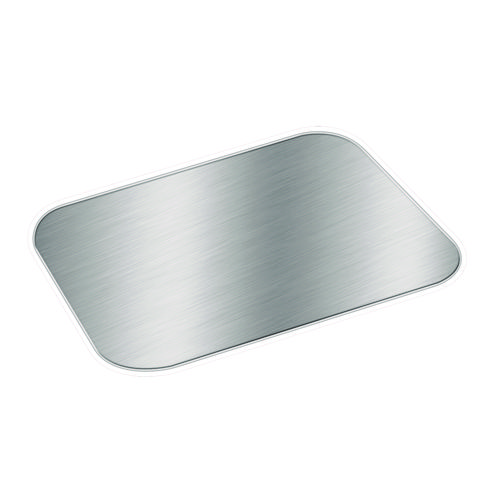 Picture of Foil Laminated Board Lids, Fits 2061, 2062, 5.88 x 8.44, Aluminum, 500/Carton