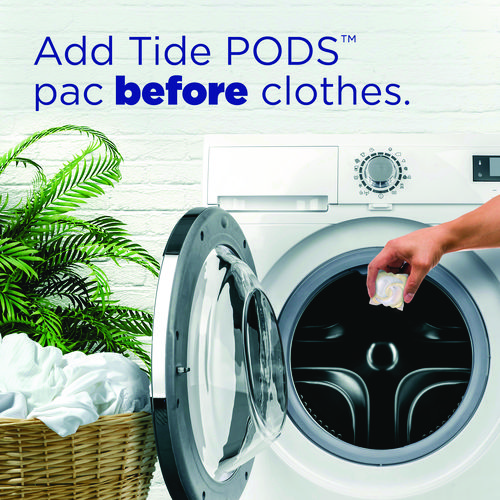 Picture of PODS Laundry Detergent, Free and Gentle, 63 oz Tub, 76 Pacs/Tub, 4 Tubs/Carton