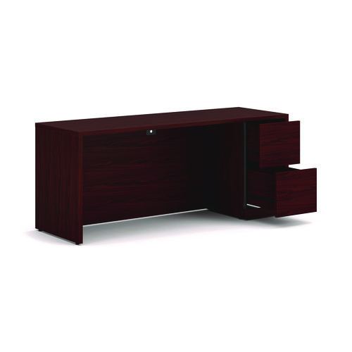 Picture of 10500 Series Full-Height Right Pedestal Credenza, 72w x 24d x 29.5h, Mahogany