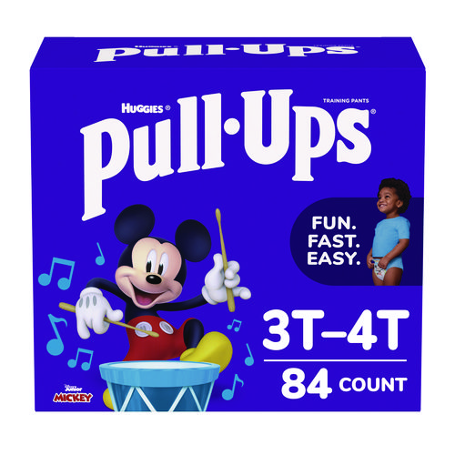 Picture of Pull-Ups Learning Designs Potty Training Pants for Boys, Size 5, 3T-4T, 32 lbs to 40 lbs,  84/Carton