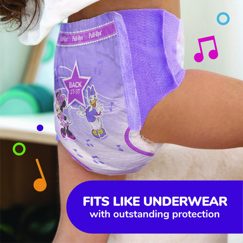 Picture of Pull Ups Learning Designs Potty Training Pants for Girls, Size 6, 4T-5T, 38 lbs to 50 lbs, 74/Carton