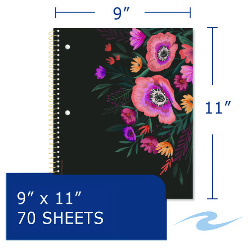 Picture of Studio Series Notebook, 1-Subject, College Rule, Assorted Cover Set 3, (70) 11 x 9 Sheets