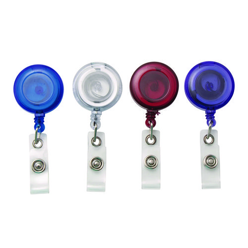 Clip-On+Badge+Reel%2C+Extends+30%26quot%3B%2C+Assorted+Colors%2C+20%2FPack