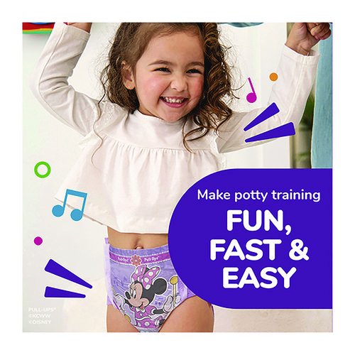 Picture of Learning Designs Potty Training Pants for Girls, Size 5, 3T-4T, 32 lbs to 40 lbs, 84/Carton