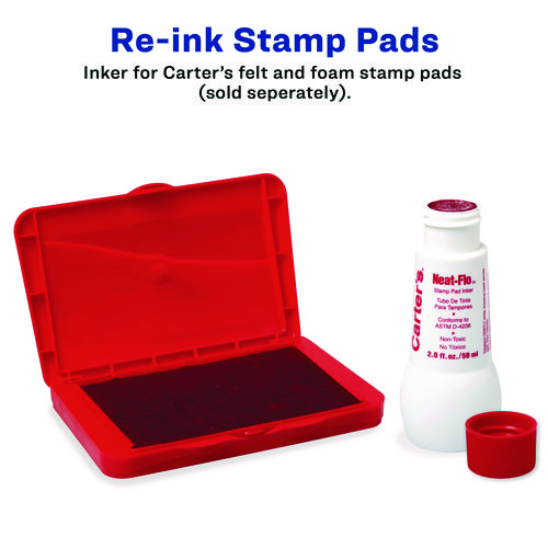 Picture of Neat-Flo Stamp Pad Inker, 2 oz Bottle, Red