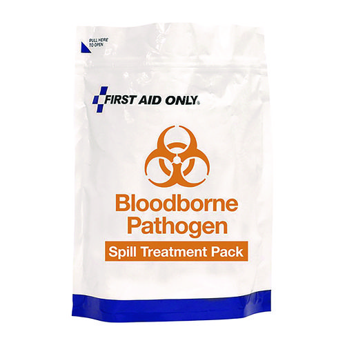 Picture of 15-Piece Blood-Borne Pathogen Treatment Pack, 15 Pieces, Resealable Plastic Bag