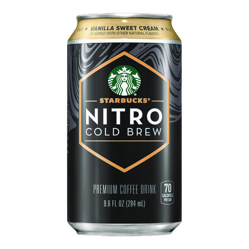 Picture of Nitro Cold Brew Coffee, Vanilla Sweet Cream, 9.6 oz Can, 12/Carton