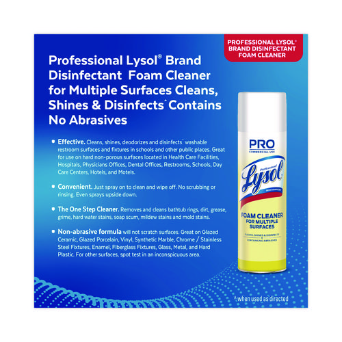 Picture of Disinfectant Foam Cleaner, 24 oz Aerosol Spray