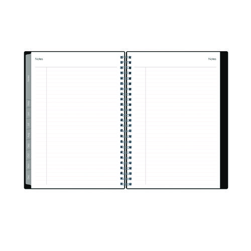 Picture of Enterprise Weekly/Monthly Notes Planner, 8.63" x 5.88", Black Cover, 12-Month (Jan to Dec): 2025