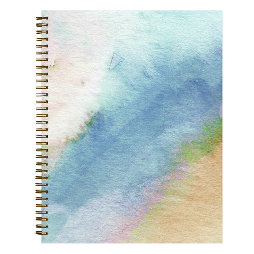 Picture of One Tree Planted Andreo Weekly/Monthly Planner, Abstract Artwork, 11" x 8.5", Blue/Sand/Green Cover, 12-Month (Jan-Dec): 2025