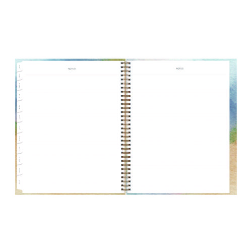 Picture of One Tree Planted Andreo Weekly/Monthly Planner, Abstract Artwork, 11" x 8.5", Blue/Sand/Green Cover, 12-Month (Jan-Dec): 2025