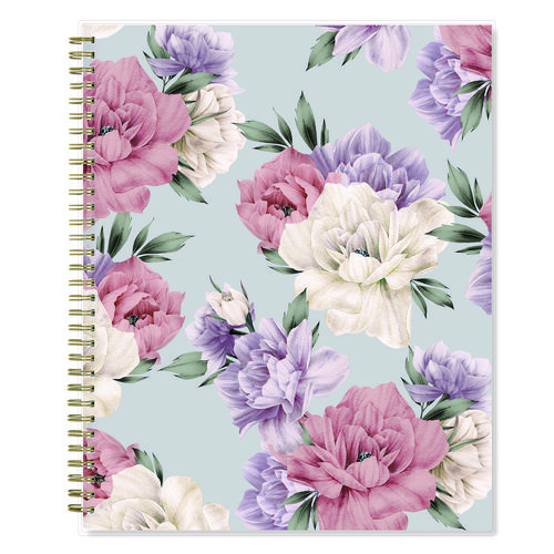 Picture of Tula Weekly/Monthly Planner, Floral Artwork, 11" x 8.5", Purple/Pink/White Cover, 12-Month (Jan to Dec): 2025