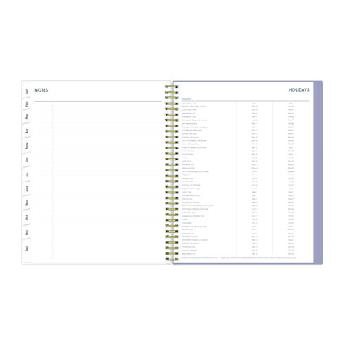 Picture of Tula Weekly/Monthly Planner, Floral Artwork, 11" x 8.5", Purple/Pink/White Cover, 12-Month (Jan to Dec): 2025