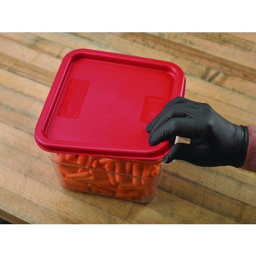 Picture of Squares Food Storage Container Lid, 9 x 9 x 0.63, Red, Plastic