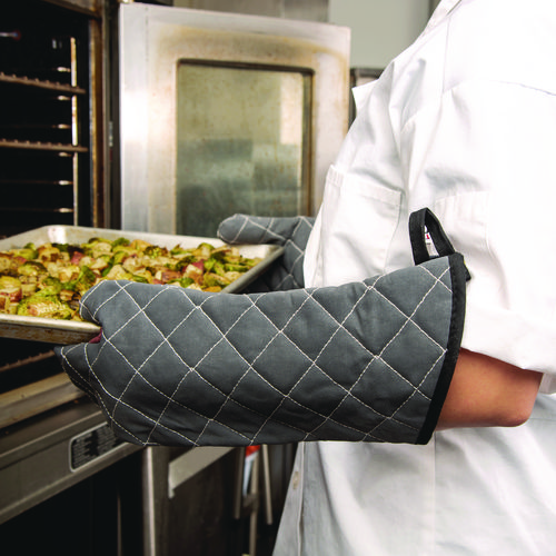 Picture of Bestguard Oven Mitt, 17", WebGuard Plus Fabric, Black, Pair