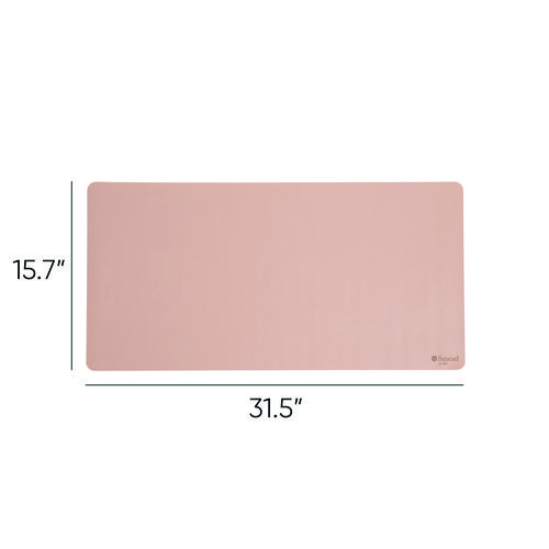 Picture of Vegan Leather Desk Pads, 31.5 x 15.7, Light Pink