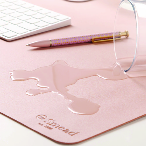 Picture of Vegan Leather Desk Pads, 31.5 x 15.7, Light Pink