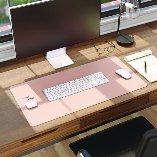 Picture of Vegan Leather Desk Pads, 31.5 x 15.7, Light Pink