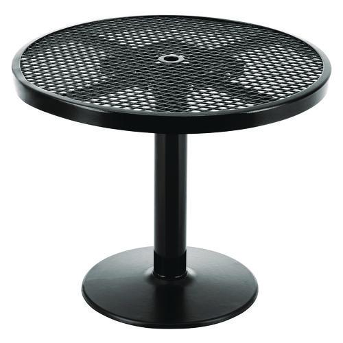 Picture of Outdoor Dining Set, Round, 36" dia x 29"h, Black Top, Black Base/Legs