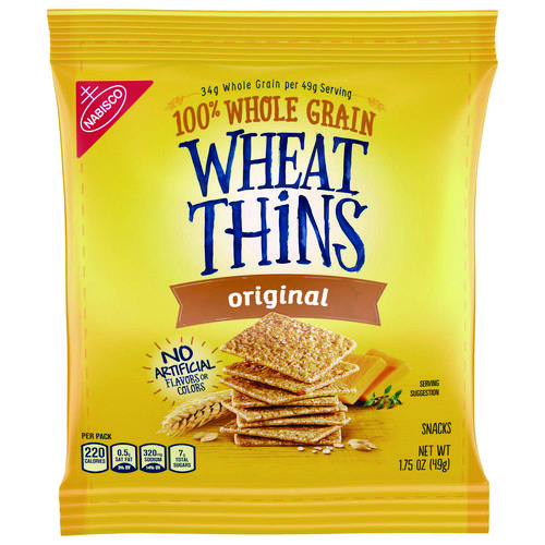 Picture of Wheat Thins Crackers, Original, 1.75 oz Bag, 72/Carton