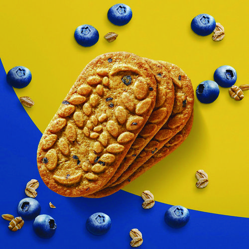 Picture of belVita Breakfast Biscuits, Blueberry, 1.76 oz Pack, 8/Box